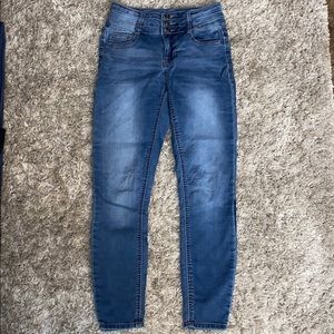 High rise skinny jeans